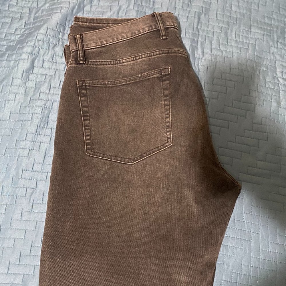 Barley Used Athletic Black Denim Jeans by GAP
